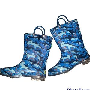Boy Shark light up rain boots